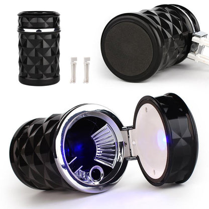 Car Glam - Luxury Ashtray with LED Light & Air Vent Clip